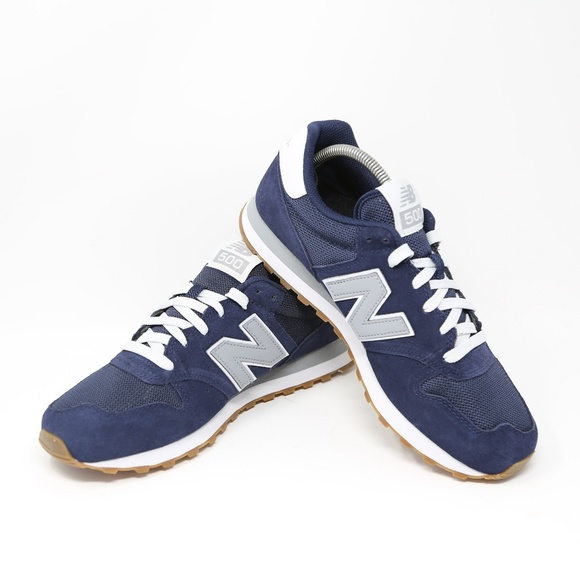 New Balance NB 500 GM500ST Navy Blue Grey White - Picture 6 of 8